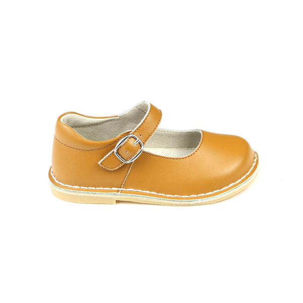 L'amour Grace Leather School Mary Jane (Honey)