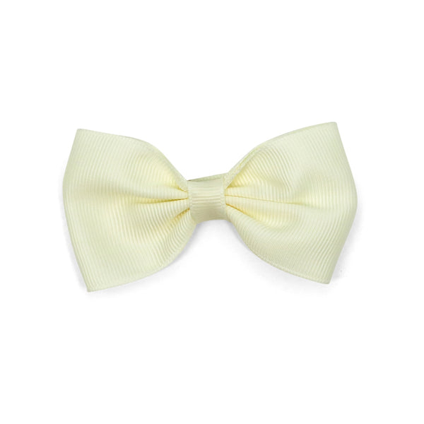 l'amour Grosgrain Bow Hair Clip (Buttercream)