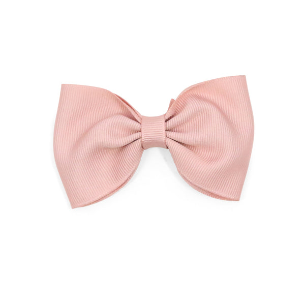l'amour Grosgrain Bow Hair Clip (Rose)