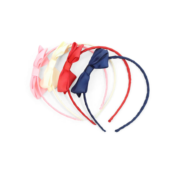 L'amour Grosgrain Bow Headband (Navy)