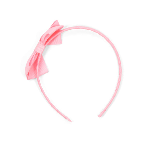 l'amour Grosgrain Bow Headband (Pink)