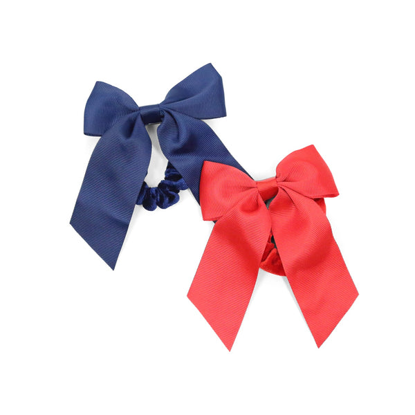 L'amour Grosgrain Bow Scrunchie (Red)