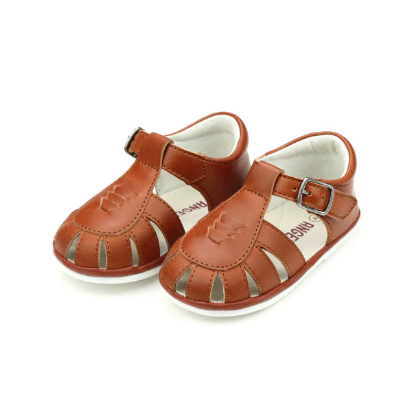 l'amour Henry Caged Leather Sandal (Baby)