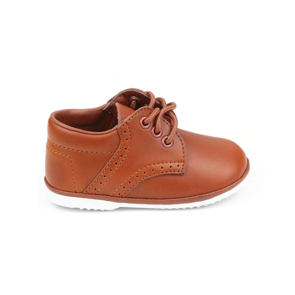 L'amour James Waxed Leather Lace Up Shoe (Baby)
