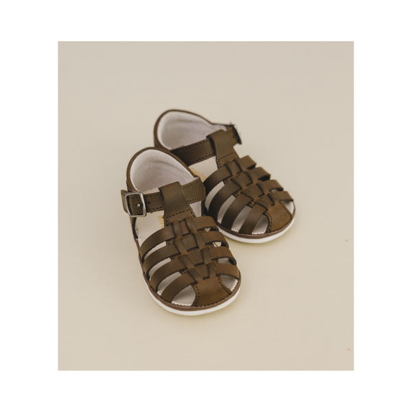 L'amour Joshua Leather Fisherman Sandal (Baby)