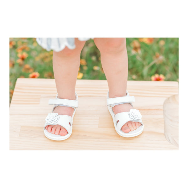 L'amour Mila Flower Cutout Sandal (Baby)