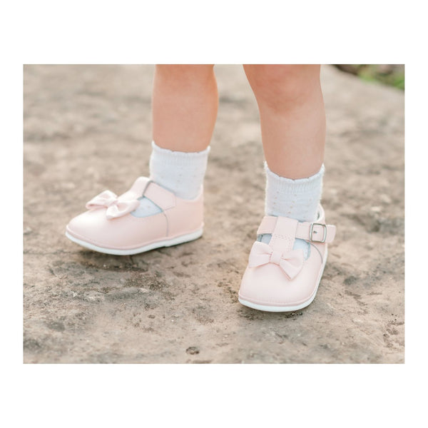 L'amour Minnie Bow Leather Mary Jane (Baby)