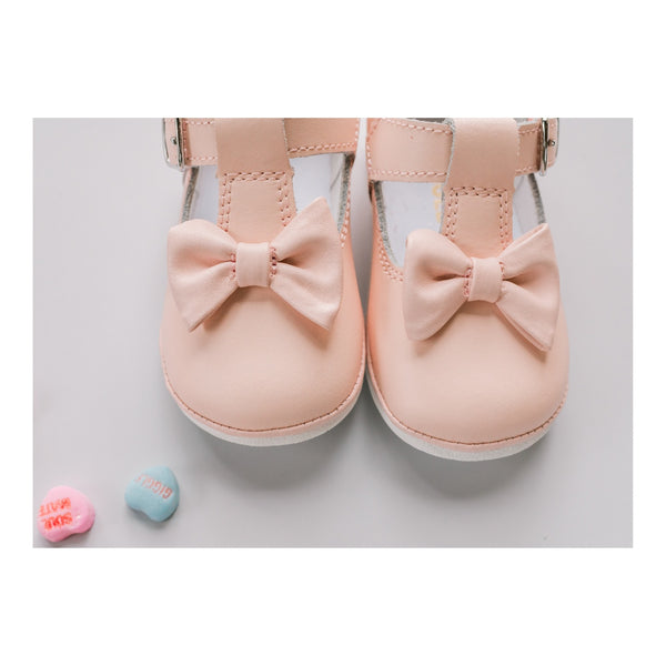 L'amour Minnie Bow Leather Mary Jane (Baby)