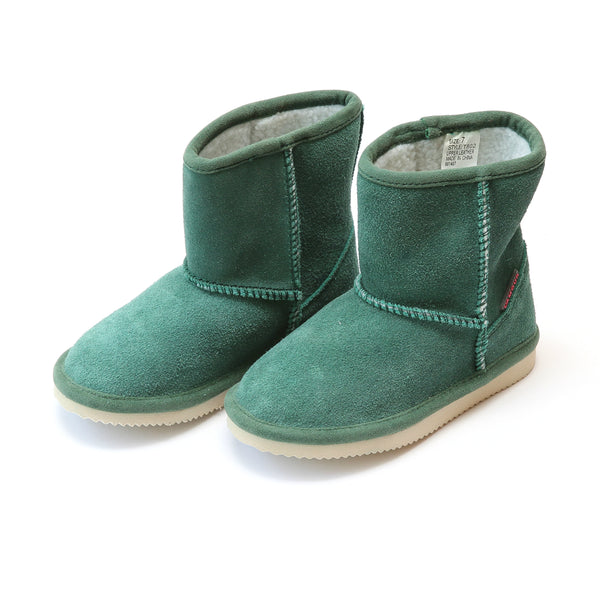 L'amour Noelle Suede Faux Shearling Short Boot