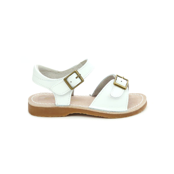 L'amour Olivia Leather Buckle Open Toe Sandal