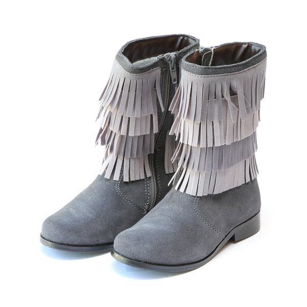 l'amour Sierra Leather Fringe Tall Boot