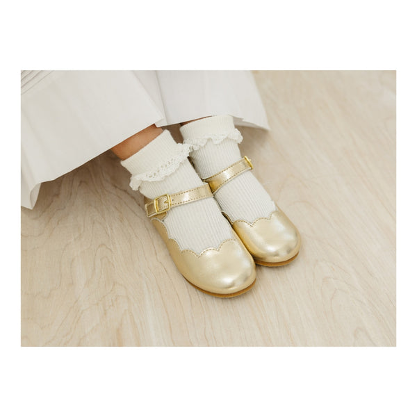 L'amour Sonia Scalloped Flat