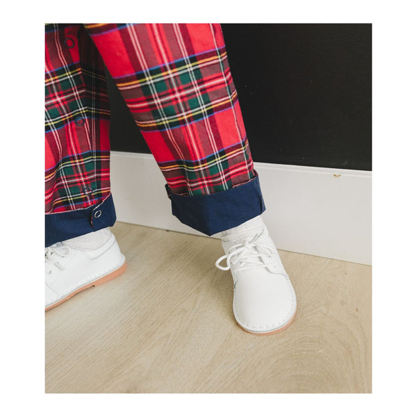 L'amour Tyler White Leather Lace Up Shoe