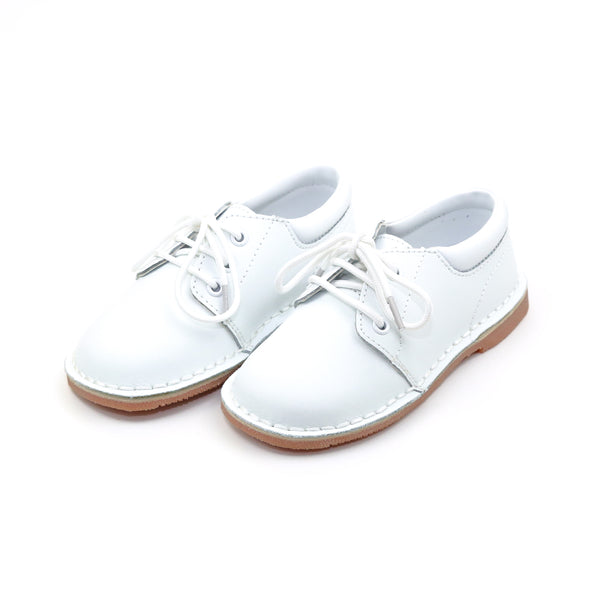l'amour Tyler White Leather Lace Up Shoe