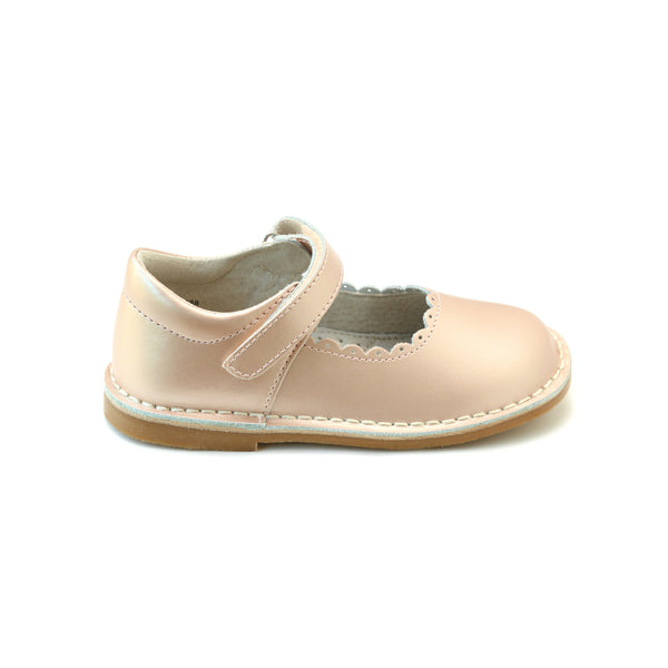 L'amour Online Exclusive - Caitlin Pink Gold Scalloped Mary Jane