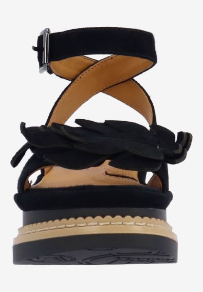 L'amour Des Pieds ADJUSTABLE STYLES Alaric BLACK KIDSUEDE