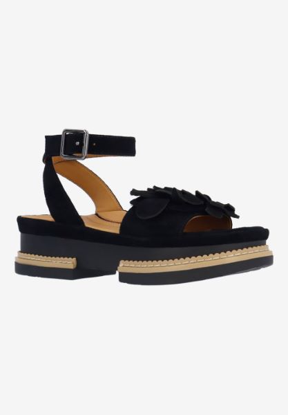 l'amour des pieds ADJUSTABLE STYLES Alaric BLACK KIDSUEDE