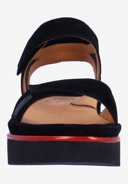 L'amour Des Pieds ADJUSTABLE STYLES Arna BLACK SUEDE/MESH