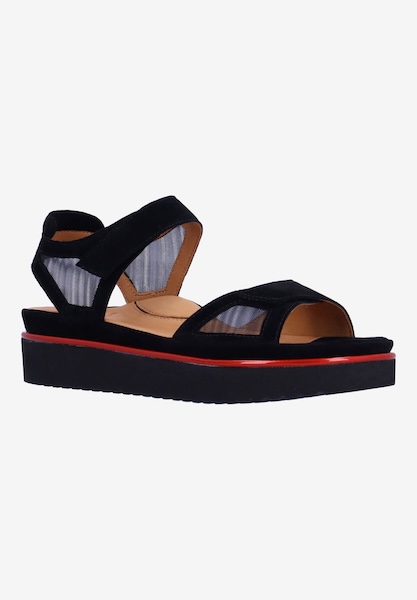 l'amour des pieds ADJUSTABLE STYLES Arna BLACK SUEDE/MESH