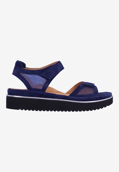 L'amour Des Pieds ADJUSTABLE STYLES Arna NAVY SUEDE/MESH