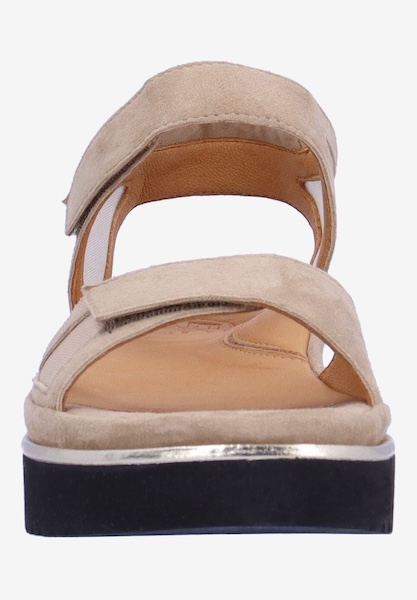 L'amour Des Pieds ADJUSTABLE STYLES Arna TAUPE SUEDE/MESH