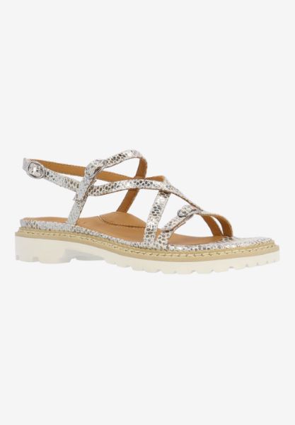 l'amour des pieds ADJUSTABLE STYLES Danilo SILVER/GOLD SNAKE PRINT