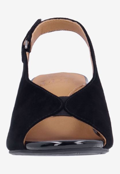 L'amour Des Pieds ADJUSTABLE STYLES Murali BLACK KIDSUEDE
