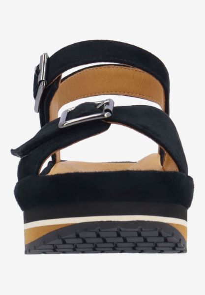 L'amour Des Pieds ADJUSTABLE STYLES Vardant BLACK KIDSUEDE