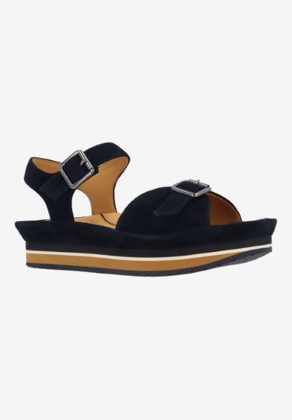 l'amour des pieds ADJUSTABLE STYLES Vardant BLACK KIDSUEDE