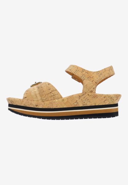 L'amour Des Pieds ADJUSTABLE STYLES Vardant NATURAL/GOLD CORK