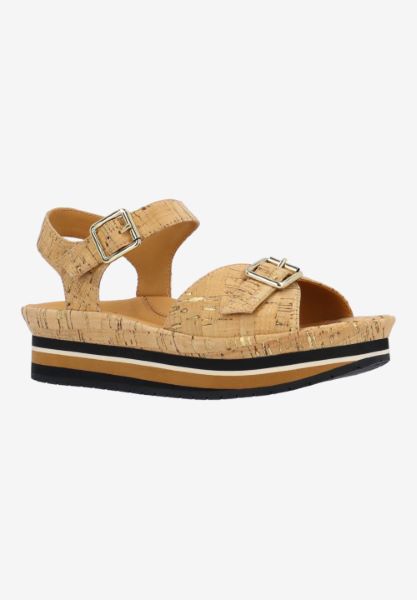 l'amour des pieds ADJUSTABLE STYLES Vardant NATURAL/GOLD CORK