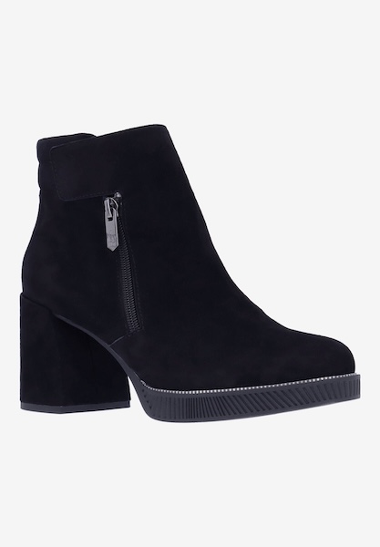l'amour des pieds BOOTS AND BOOTIES Lanelle BLACK KIDSUEDE
