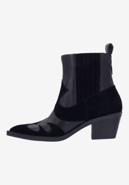 L'amour Des Pieds BOOTS AND BOOTIES Veona BLACK LAMBA/KIDSUEDE