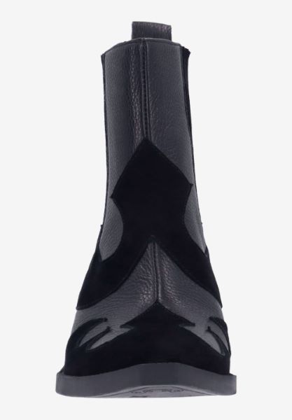 L'amour Des Pieds BOOTS AND BOOTIES Veona BLACK LAMBA/KIDSUEDE