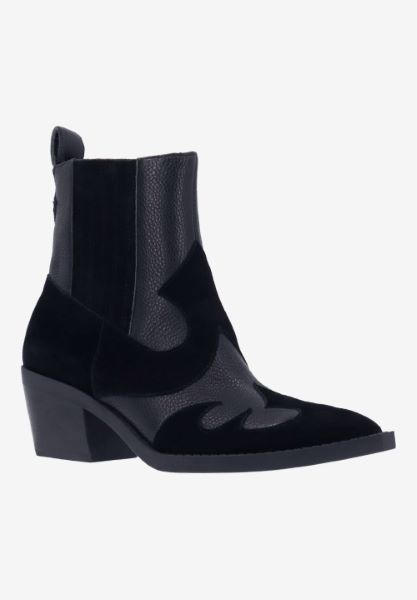 l'amour des pieds BOOTS AND BOOTIES Veona BLACK LAMBA/KIDSUEDE