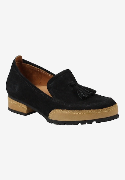 l'amour des pieds CLEARANCE STYLES Finiey Black With Tan Trim