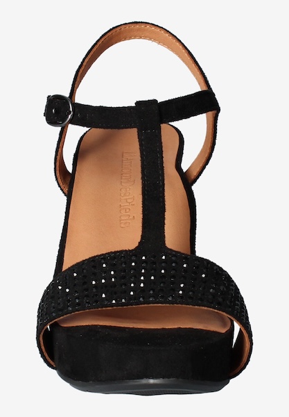 L'amour Des Pieds CLEARANCE STYLES Idelle Black Suede/Stones