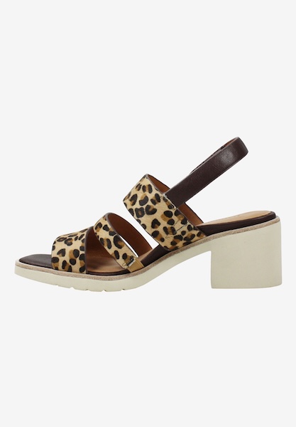 L'amour Des Pieds CLEARANCE STYLES Quennell Brown Black Leopard Print Hair On