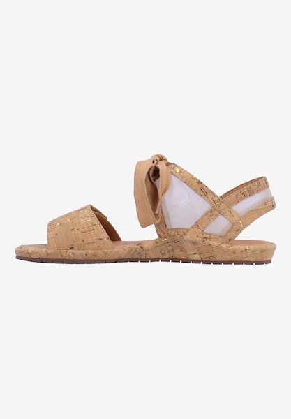 L'amour Des Pieds CORK AND WOVEN Devansh NATURAL/GOLD CORK/MESH