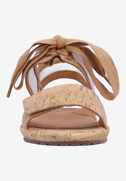 L'amour Des Pieds CORK AND WOVEN Devansh NATURAL/GOLD CORK/MESH