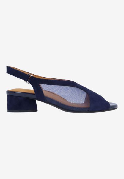 L'amour Des Pieds CORK AND WOVEN Estefana DK NAVY KIDSUEDE/MESH