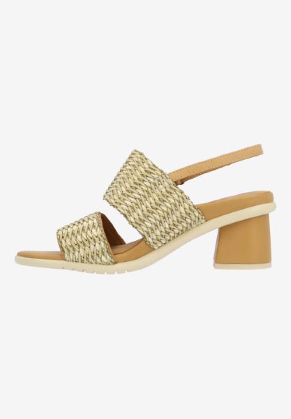 L'amour Des Pieds CORK AND WOVEN Ursa NATURAL RAFFIA