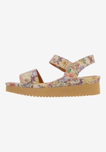 L'amour Des Pieds FLATS Abrilla BEIGE/PASTEL MULTI FLORAL
