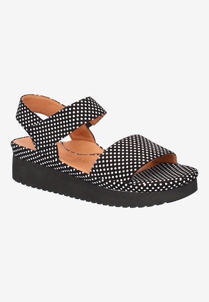 l'amour des pieds FLATS Abrilla BLACK/WHITE POLKA DOT SUEDE