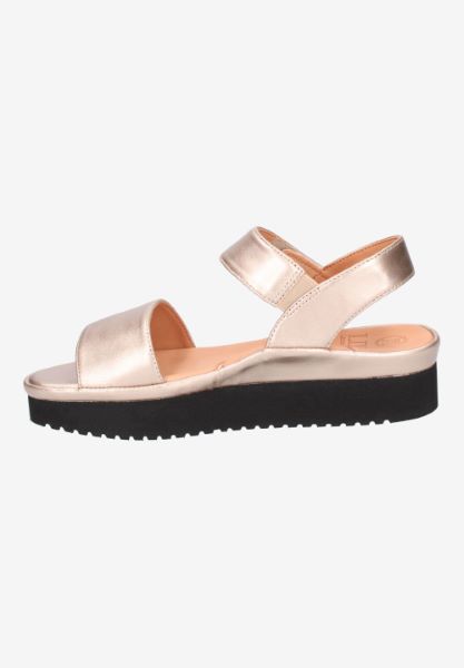 L'amour Des Pieds FLATS Abrilla CHAMPAGNE MET NAPPA
