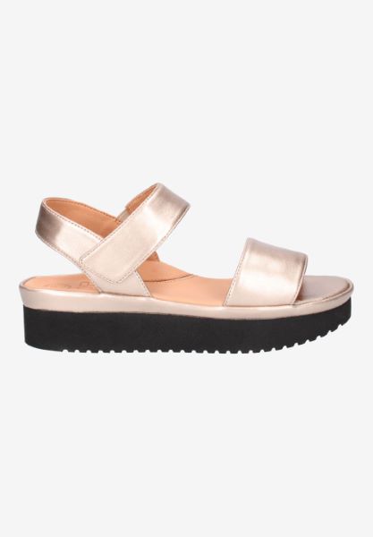 L'amour Des Pieds FLATS Abrilla CHAMPAGNE MET NAPPA