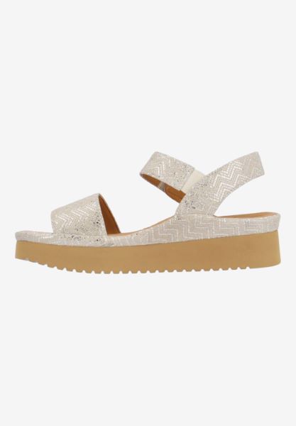 L'amour Des Pieds FLATS Abrilla TAUPE PRINT LEATHER