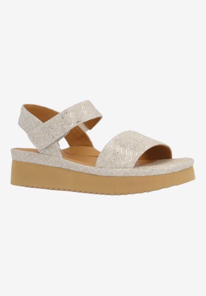 l'amour des pieds FLATS Abrilla TAUPE PRINT LEATHER