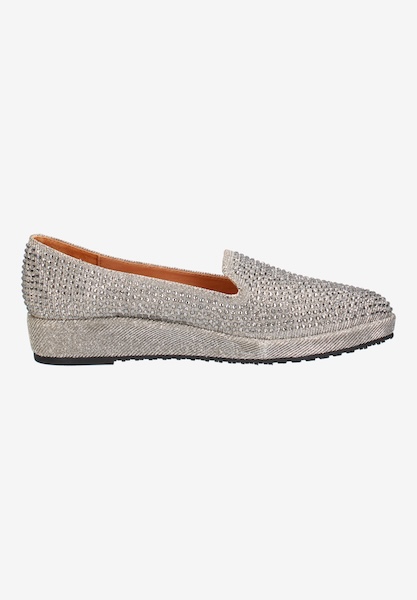 L'amour Des Pieds FLATS Correze PEWTER GLITTER/STONES