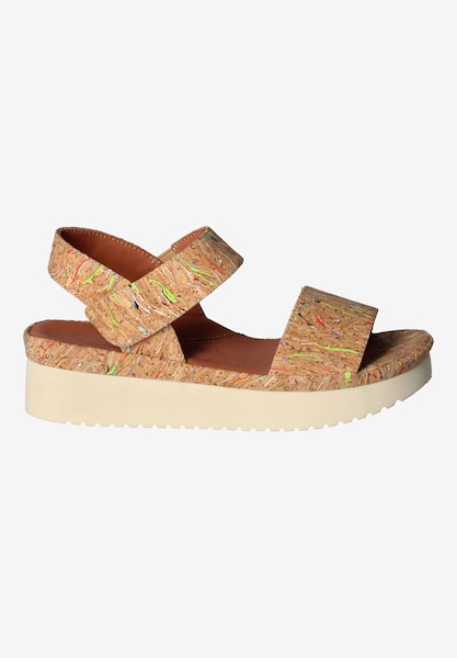 L'amour Des Pieds FLATS Abrilla Bright Multi Cork